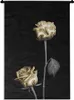 MuchoWow® Wandteppich Wandbehang Blume - Weiß - Schwarz Produktbild-Vorschau 1