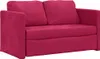 vidaXL Bodensofa mit Schlaffunktion Weinrot 122x204x55 cm Produktbild-Vorschau 4