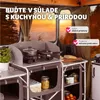 Kempingová kuchyňa XXL s 5 priehradkami skladacia 172 x 52 Náhľad obrázku produktu 5