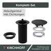98806840 Odtoková armatúra, matná čierna, 1 1/4" x 100 mm, Náhľad obrázku produktu 6