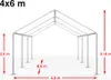 TOOLPORT Hochwertiges Partyzelt 4x6 m Pavillon Zelt PE Produktbild-Vorschau 5