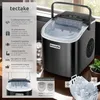 Collage of an ice maker and its features, including text descriptions and diagrams. Náhled obrázku produktu