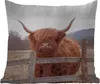 MuchoWow® Outdoor Kissen - Scottish Hochlandrind - Gras - Produktbild-Vorschau 1