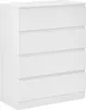 BELIANI Kommode Weiß Spanplatte 4 Schubladen 100 x 80 cm Produktbild-Vorschau 1