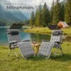 tectake® Sonnenliege Cloud II mit Sonnendach, klappbar Produktbild-Vorschau 7