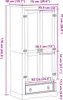 vidaXL Szafa Corona 76x50x170 cm lite drewno sosnowe Podgląd zdjęcia produktu 8