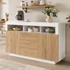 Merax Kommode Sideboard mit 3 Schubladen Und 2 Türen, Produktbild-Vorschau 4