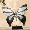 Decoratieve vlinder, zwart/wit, metalen figuur, decoratie Productafbeelding-voorbeeld 3