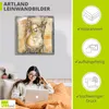 ARTland Leinwandbild Fröhlicher Buddha II Größe: 70x70 cm Produktbild-Vorschau 3
