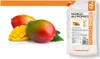 A product shot featuring fresh mangoes and a pouch of mango puree. Podgląd zdjęcia produktu