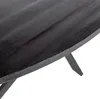 Giga Meubel Esstisch Mansour - Oval Schwarz Mangoholz - Produktbild-Vorschau 4