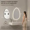 Espejo de baño S'AFIELINA, 85 x 50 cm. Incluye iluminación. Vista previa de la imagen del producto 2