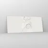 Bilder auf glas - Einteilig - Frau eins Linie - 120x50cm - Produktbild-Vorschau 4