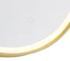 Badezimmerspiegel Gold 50 cm inkl  LED 3 Stufen Dimmbar mit Produktbild-Vorschau 5