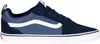 A side view of a navy blue Vans shoe against a white background. Produktbild-Vorschau