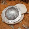 Handgemachter Schildbuckel, 1,8 mm Stahl, Ø 21,5 cm, H 5 Produktbild-Vorschau 3