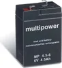 Multipower MP4,5-6 / 6V 4,5Ah Blei Akku AGM Produktbild-Vorschau 1