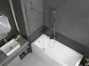 A modern bathroom with a bathtub and sink. Produktbild-Vorschau