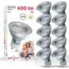 A product box for LED light bulbs, with a family photo on the front. Voir les images du produit