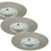 Briloner LED vstavané svietidlá nikel sada 3, 3xLED Náhľad obrázku produktu 4