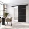 Posuvné interiérové dveře BARRET 2 - 76 cm, černé Náhled obrázku produktu 1