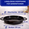 Eierpfanne 22 cm Emaille Servierpfanne mit Griffen, Produktbild-Vorschau 2