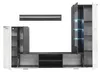 Wohnwand 312 x 190 x 40 Anbauwand hochglanz weiss Produktbild-Vorschau 2