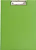 A light green clipboard with a silver clip. Produktbild-Vorschau