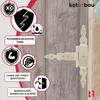 KOTARBAU® 2 St. T Scharniere gold L: 150 mm Kreuzgehänge Produktbild-Vorschau 5