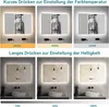 AjieQaQ Badspiegel mit Beleuchtung beschlagfrei 80x60, mit Produktbild-Vorschau 4