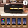 Merax Couchtisch anhebbar mit LED, Sofatisch mit Schublade Produktbild-Vorschau 3