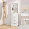 vidaXL Scaffale alto bianco, 40 x 41 x 135 cm, materiale Anteprima dell’immagine prodotto 4
