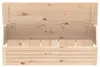 vidaXL Cassapanca 109x36,5x33 cm in legno di pino massiccio Anteprima dell’immagine prodotto 7