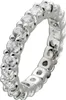 Memoire Ring Silber 925 rhodiniert weiße Zirkon Edelsteine Produktbild-Vorschau 1