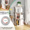 Drehbares Bücherregal,Bücherschrank Standregal mit Rollen Produktbild-Vorschau 3