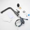 Küchenarmatur Edelstahl 304 graphitgrau L-Form 400mm Produktbild-Vorschau 5
