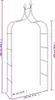 vidaXL Gartenbögen 2 Stk. Schwarz 120x38x260 cm Stahl Produktbild-Vorschau 7
