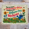 5-Sterne Wellness Oase für Bienen Metallschild XL in 21x28 Produktbild-Vorschau 2