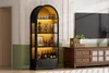 Vitrine haute de 180 cm, avec portes en verre trempé, Voir les images du produit 5