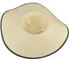 Damen Stroh Sommerhut mit Sonnen Shade Faltbar Strohhut UV Produktbild-Vorschau 5