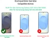 Marketing image showing compatible and incompatible Samsung Galaxy phone models for a product. Produktbild-Vorschau