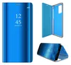 A collage of product images showing a blue flip phone case from different angles. Produktbild-Vorschau