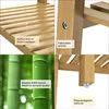 Étagère en bambou 4 niveaux Meuble de rangement Charge max. Voir les images du produit 3