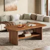 Table basse, 120 cm table d'appoint, table de salon en bois Voir les images du produit 5