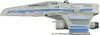 A side view of a Star Wars E-Wing starfighter model. Náhled obrázku produktu