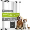 Barrière de sécurité Merle 103-113 cm (chatière, blanche) Voir les images du produit 1