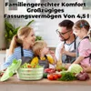 Salatschleuder mit Deckel, 4,5L Salatschüssel und Masche, Produktbild-Vorschau 8