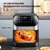 8L Digitale Heißluftfritteuse Airfryer, Friteuse Heissluft Produktbild-Vorschau 9