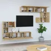 vidaXL TV-Wandschrank Sonoma-Eiche Holzwerkstoff Produktbild-Vorschau 3