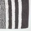 Chenille Badematte anthrazit-weiß gestreift aus 100 % Produktbild-Vorschau 2